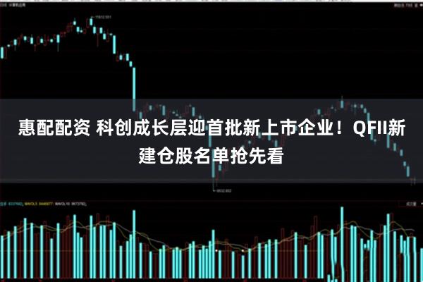 惠配配资 科创成长层迎首批新上市企业!QFII新建仓股名单抢先看