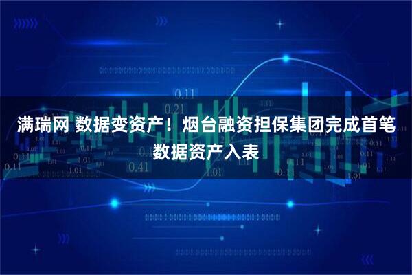 满瑞网 数据变资产！烟台融资担保集团完成首笔数据资产入表